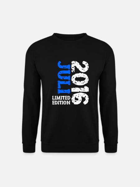2016 Juli Limited Edition Geburtstag Geschenk - Unisex Pullover - Schwarz