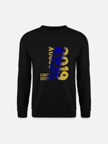 2019 August Limited Edition 4. Geburtstag Outfit - Unisex Pullover - Schwarz