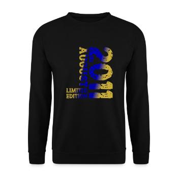 2011 August Limited Edition 12. Geburtstag Outfit - Unisex Pullover - Schwarz - Vorne - Alina (178cm) & Michal (187cm)
