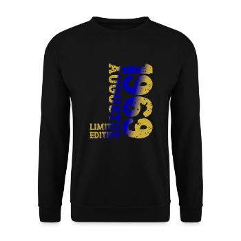 1969 Août Édition Limitée 54e Tenue d’anniversaire - Sweat-shirt Unisexe - noir - Devant - Alina (178cm) & Michal (187cm)