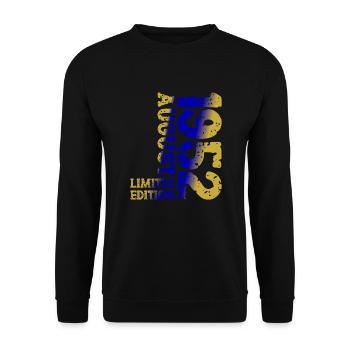 1952 Août Édition Limitée 71e Tenue d’anniversaire - Sweat-shirt Unisexe - noir - Devant - Alina (178cm) & Michal (187cm)