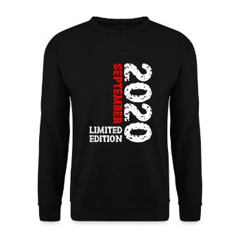 2020 Septembre Édition Limitée 3ème Décoration Anniversaire - Sweat-shirt Unisexe - noir - Devant - Alina (178cm) & Michal (187cm)