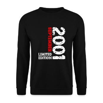 2001 Septembre Edition Limitée 22ème Anniversaire Décoration - Sweat-shirt Unisexe - noir - Devant - Alina (178cm) & Michal (187cm)
