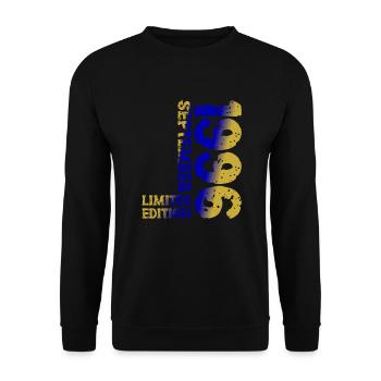 1996 September Limited Edition 27. Geburtstag Deko - Unisex Pullover - Schwarz - Vorne - Alina (178cm) & Michal (187cm)