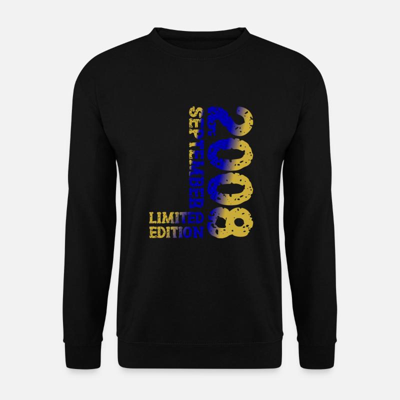2008 September Limited Edition 15. Geburtstag Deko - Unisex Pullover - Schwarz