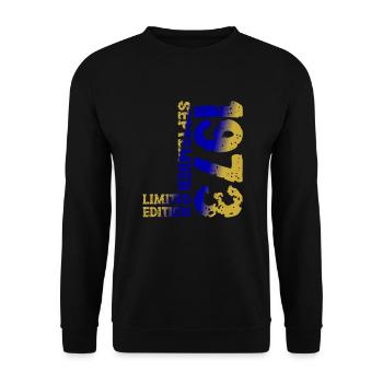 1973 Septembre Édition Limitée 50th Birthday Deco - Sweat-shirt Unisexe - noir - Devant - Alina (178cm) & Michal (187cm)