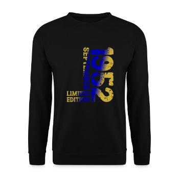 1952 Septembre Edition Limitée 71e anniversaire Déco - Sweat-shirt Unisexe - noir - Devant - Alina (178cm) & Michal (187cm)