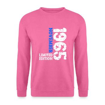 1965 November Limited Edition 58th Birthday Decoration - Unisex Sweatshirt - pink - Front