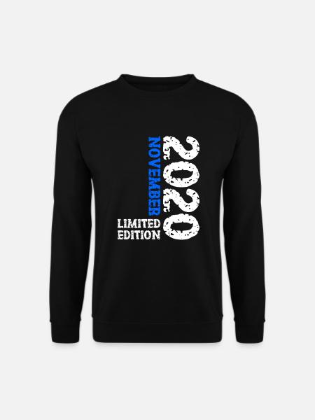 2020 November Limited Edition 3. Geburtstag Deko - Unisex Pullover - Schwarz