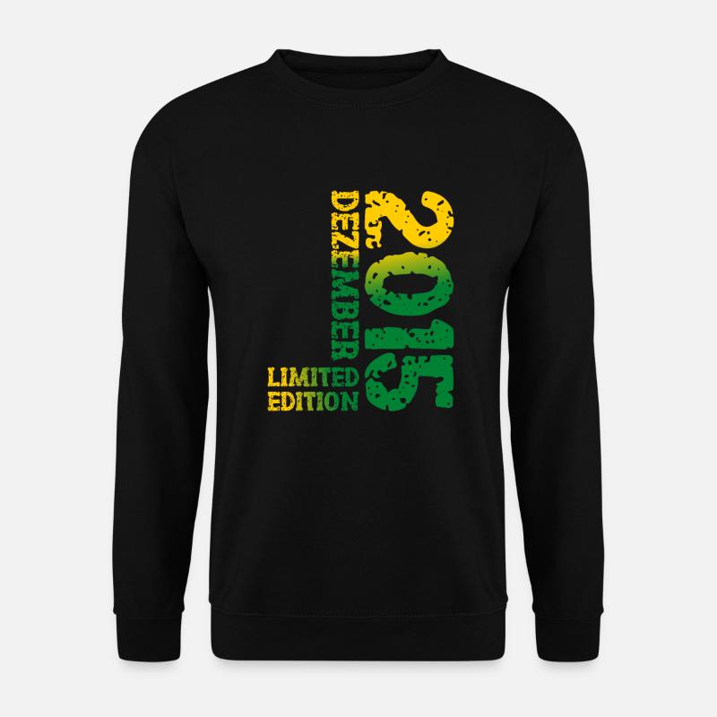 2015 Dezember Limited Edition 8. Geburtstag Deko - Unisex Pullover - Schwarz