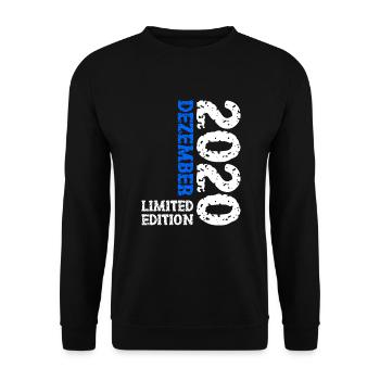 2020 Décembre Édition Limitée 3ème Anniversaire Décoration - Sweat-shirt Unisexe - noir - Devant - Alina (178cm) & Michal (187cm)