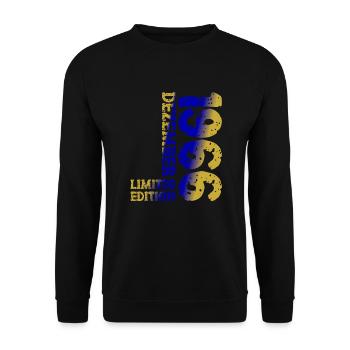 1966 Décembre Edition Limitée 57ème Anniversaire Décoration - Sweat-shirt Unisexe - noir - Devant - Alina (178cm) & Michal (187cm)