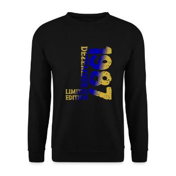 1987 Dezember Limited Edition 36. Geburtstag Deko - Unisex Pullover - Schwarz - Vorne - Alina (178cm) & Michal (187cm)