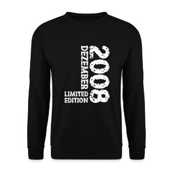 2008 Décembre Édition Limitée 15e Anniversaire Décoration - Sweat-shirt Unisexe - noir - Devant - Alina (178cm) & Michal (187cm)