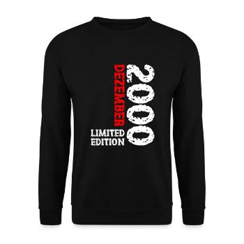 2000 décembre édition limitée 23e anniversaire décoration - Sweat-shirt Unisexe - noir - Devant - Alina (178cm) & Michal (187cm)