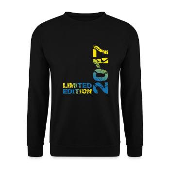 2017 Édition Limitée Anniversaire Cadeau Décoration - Sweat-shirt Unisexe - noir - Devant - Alina (178cm) & Michal (187cm)