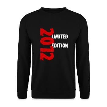 2012 Limited Edition Birthday Gift Wife Husband - Unisex Sweatshirt - black - Front - Alina (178cm) & Michal (187cm)