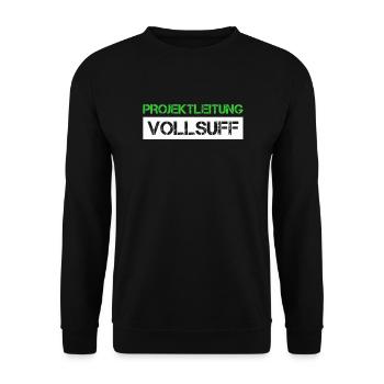 Bier Saufen Shirt Damen Herren Feiern Partnerlook - Unisex Pullover - Schwarz - Vorne - Alina (178cm) & Michal (187cm)
