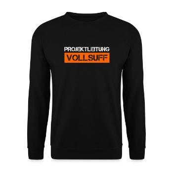Bier Saufen Shirt Damen Herren Feiern Partnerlook - Unisex Pullover - Schwarz - Vorne - Alina (178cm) & Michal (187cm)