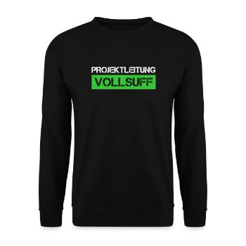 Bier Saufen Shirt Damen Herren Feiern Partnerlook - Unisex Pullover - Schwarz - Vorne - Alina (178cm) & Michal (187cm)