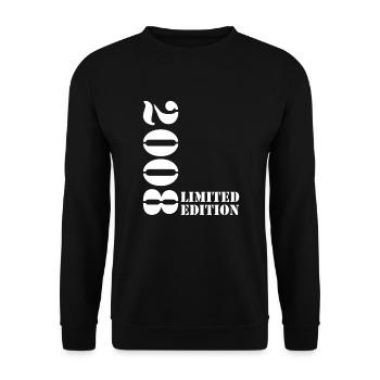 2008 Édition Limitée Anniversaire Cadeau Femme Mari - Sweat-shirt Unisexe - noir - Devant - Alina (178cm) & Michal (187cm)