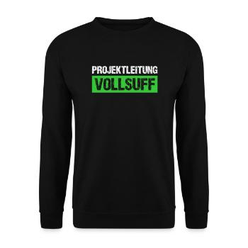 Bier Saufen Shirt Damen Herren Feiern Partnerlook - Unisex Pullover - Schwarz - Vorne - Alina (178cm) & Michal (187cm)