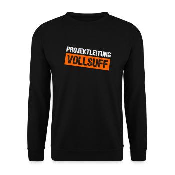 Bier Saufen Shirt Damen Herren Feiern Partnerlook - Unisex Pullover - Schwarz - Vorne - Alina (178cm) & Michal (187cm)