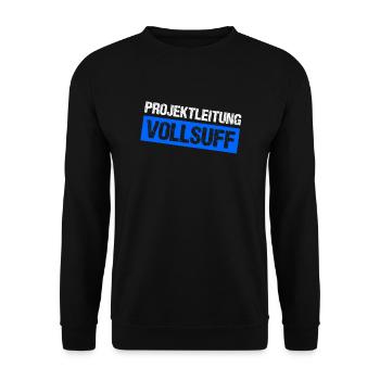 Bier Saufen Shirt Damen Herren Feiern Partnerlook - Unisex Pullover - Schwarz - Vorne - Alina (178cm) & Michal (187cm)