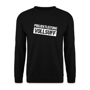 Bier Saufen Shirt Damen Herren Feiern Partnerlook - Unisex Pullover - Schwarz - Vorne - Alina (178cm) & Michal (187cm)