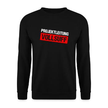 Bier Saufen Shirt Damen Herren Feiern Partnerlook - Unisex Pullover - Schwarz - Vorne - Alina (178cm) & Michal (187cm)