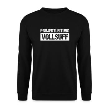Bier Saufen Shirt Damen Herren Feiern Partnerlook - Unisex Pullover - Schwarz - Vorne - Alina (178cm) & Michal (187cm)