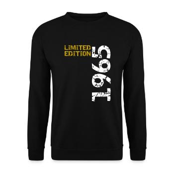 1965 édition limitée anniversaire cadeau femme mari - Sweat-shirt Unisexe - noir - Devant - Alina (178cm) & Michal (187cm)
