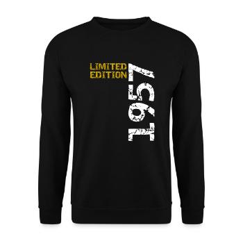 1957 édition limitée anniversaire cadeau femme mari - Sweat-shirt Unisexe - noir - Devant - Alina (178cm) & Michal (187cm)