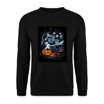 Cadeau d’Halloween Femmes Hommes Enfants Décoration - Sweat-shirt Unisexe - noir - Devant - Alina (178cm) & Michal (187cm)