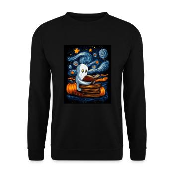 Cadeau d’Halloween Femmes Hommes Enfants Décoration - Sweat-shirt Unisexe - noir - Devant - Alina (178cm) & Michal (187cm)