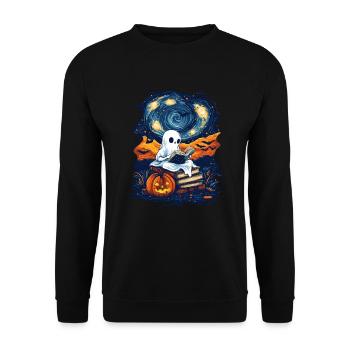 Cadeau d’Halloween Femmes Hommes Enfants Décoration - Sweat-shirt Unisexe - noir - Devant - Alina (178cm) & Michal (187cm)