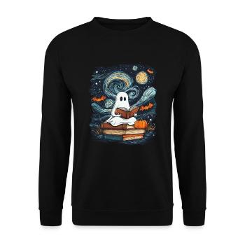 Cadeau d’Halloween Femmes Hommes Enfants Décoration - Sweat-shirt Unisexe - noir - Devant - Alina (178cm) & Michal (187cm)