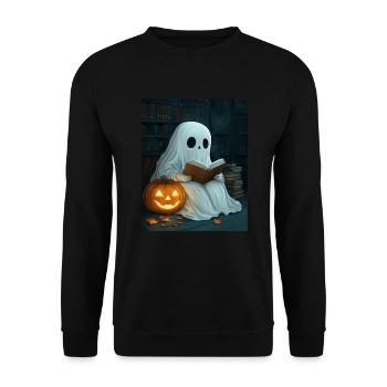 Cadeau d’Halloween Femmes Hommes Enfants Décoration - Sweat-shirt Unisexe - noir - Devant - Alina (178cm) & Michal (187cm)