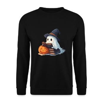 Cadeau d’Halloween Femmes Hommes Enfants Décoration - Sweat-shirt Unisexe - noir - Devant - Alina (178cm) & Michal (187cm)