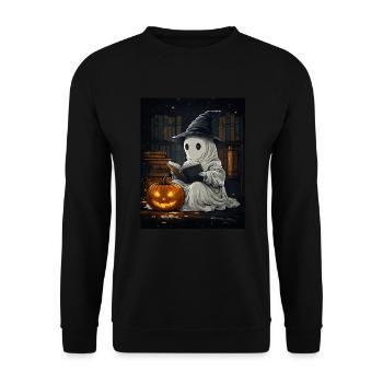 Cadeau d’Halloween Femmes Hommes Enfants Décoration - Sweat-shirt Unisexe - noir - Devant - Alina (178cm) & Michal (187cm)