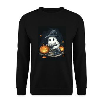 Cadeau d’Halloween Femmes Hommes Enfants Décoration - Sweat-shirt Unisexe - noir - Devant - Alina (178cm) & Michal (187cm)