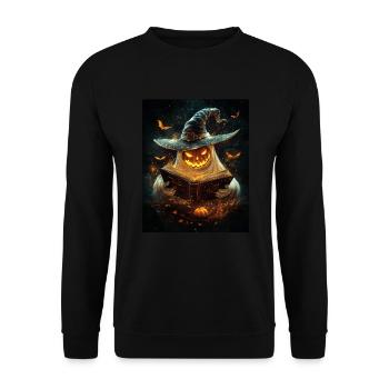 Cadeau d’Halloween Femmes Hommes Enfants Décoration - Sweat-shirt Unisexe - noir - Devant - Alina (178cm) & Michal (187cm)