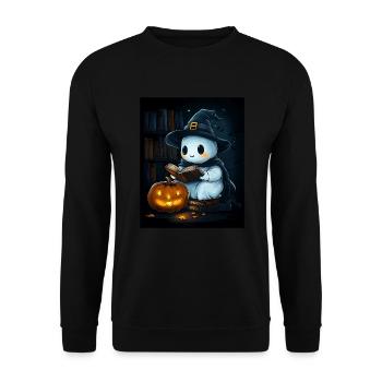 Cadeau d’Halloween Femmes Hommes Enfants Décoration - Sweat-shirt Unisexe - noir - Devant - Alina (178cm) & Michal (187cm)