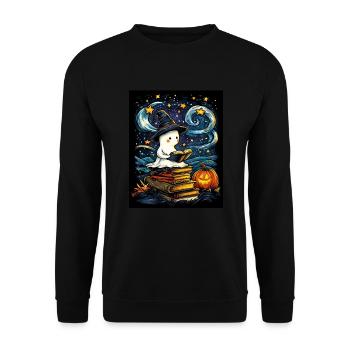 Cadeau d’Halloween Femmes Hommes Enfants Décoration - Sweat-shirt Unisexe - noir - Devant - Alina (178cm) & Michal (187cm)