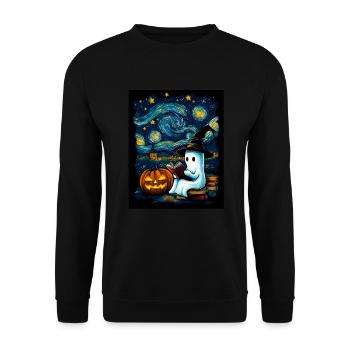 Cadeau d’Halloween Femmes Hommes Enfants Décoration - Sweat-shirt Unisexe - noir - Devant - Alina (178cm) & Michal (187cm)