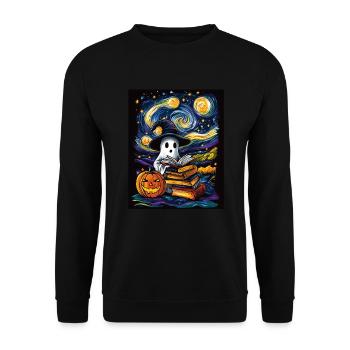 Cadeau d’Halloween Femmes Hommes Enfants Décoration - Sweat-shirt Unisexe - noir - Devant - Alina (178cm) & Michal (187cm)