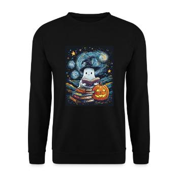 Cadeau d’Halloween Femmes Hommes Enfants Décoration - Sweat-shirt Unisexe - noir - Devant - Alina (178cm) & Michal (187cm)