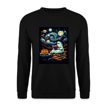 Cadeau d’Halloween Femmes Hommes Enfants Décoration - Sweat-shirt Unisexe - noir - Devant - Alina (178cm) & Michal (187cm)