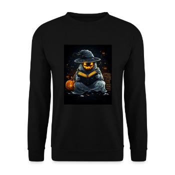Cadeau d’Halloween Femmes Hommes Enfants Décoration - Sweat-shirt Unisexe - noir - Devant - Alina (178cm) & Michal (187cm)