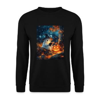 Cadeau d’Halloween Femmes Hommes Enfants Décoration - Sweat-shirt Unisexe - noir - Devant - Alina (178cm) & Michal (187cm)